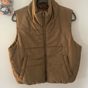 Brown Puffer Vest